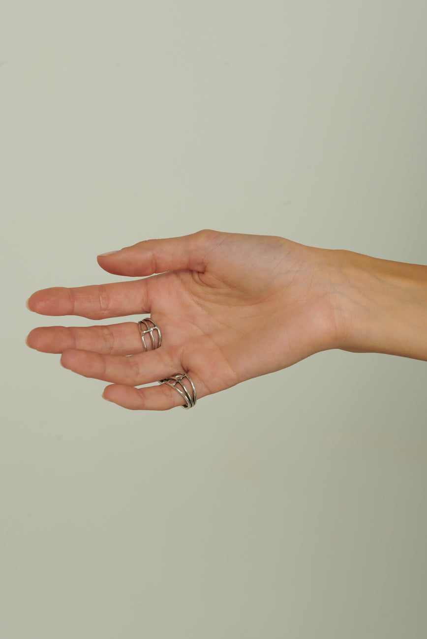 Anello baffo mamasinta argento