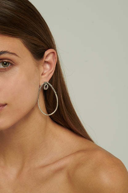 Orecchini Goccia Masai Mara argento