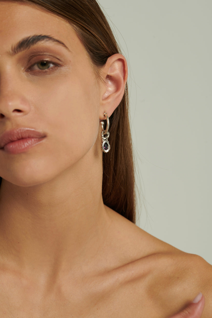 Pendente pokot goccia argento