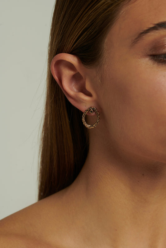 Orecchini mini pokot bronzo
