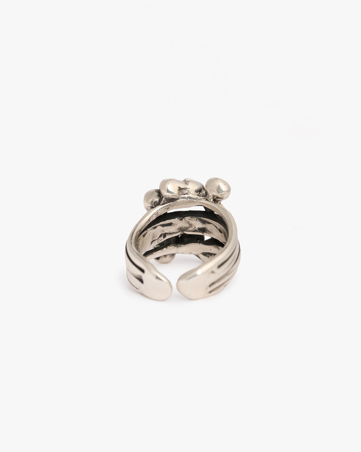 Anello Doppio Haneda argento e zirconi luxury