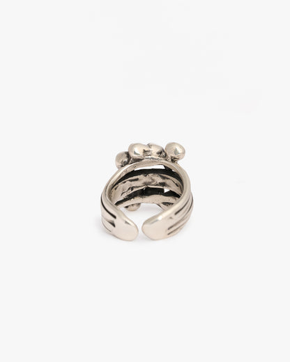 Anello Doppio Haneda argento e zirconi luxury