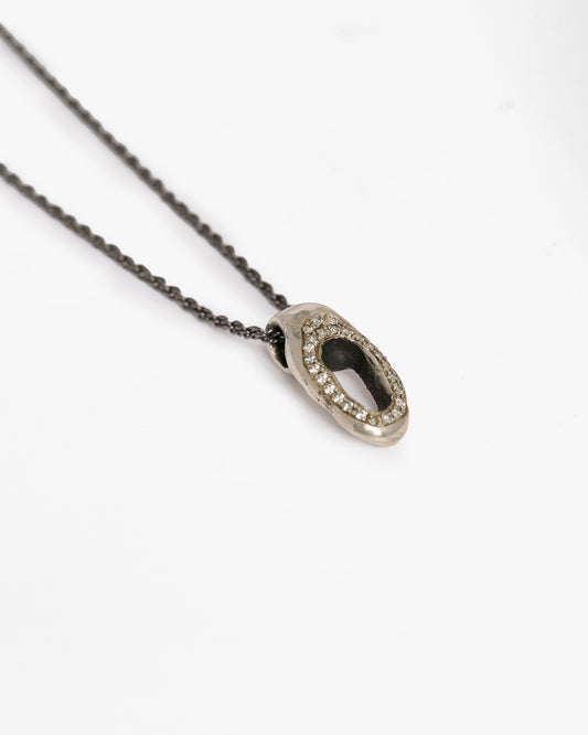 Catena Heathrow argento zirconi