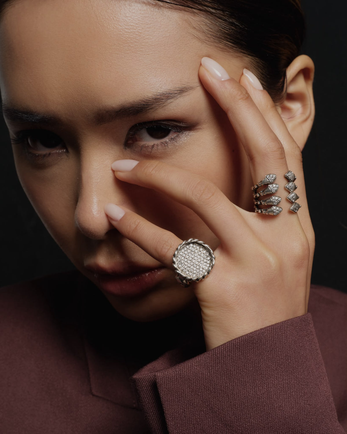 Chevalière treccia zada Luxury argento