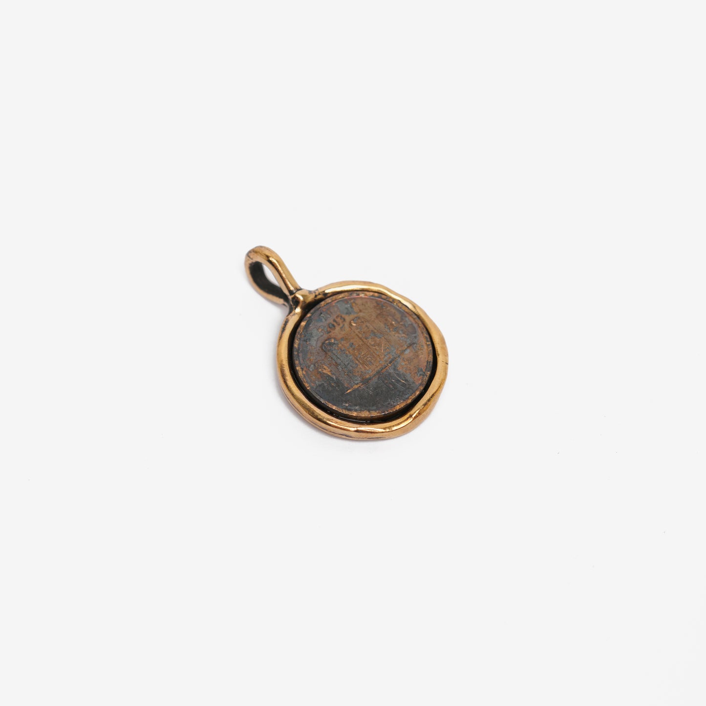 Collana moneta zada bronzo