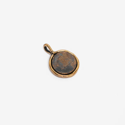 Collana moneta zada bronzo
