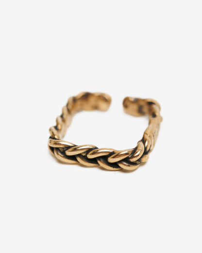 Fedina treccia cube L bronzo