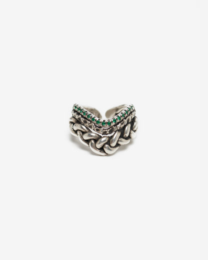 Anello intreccio Masai Mara argento