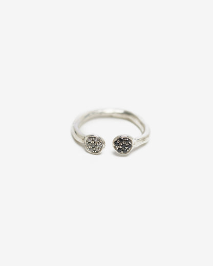 Fedina doppio dendrite mini argento