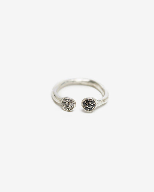 Fedina doppio dendrite mini argento