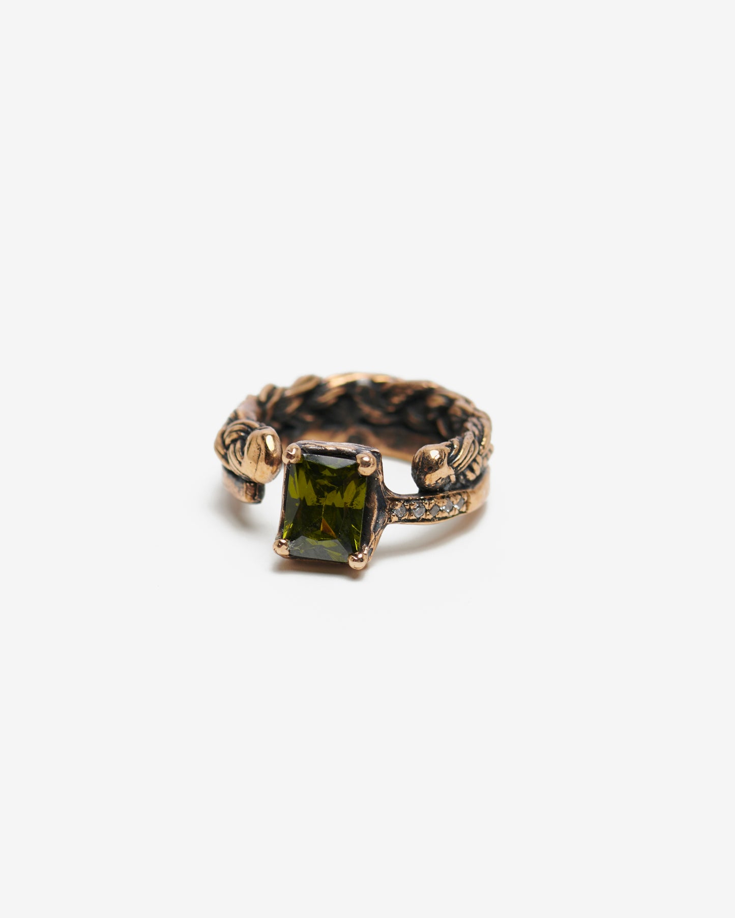 Anello Unsolitaire bronzo