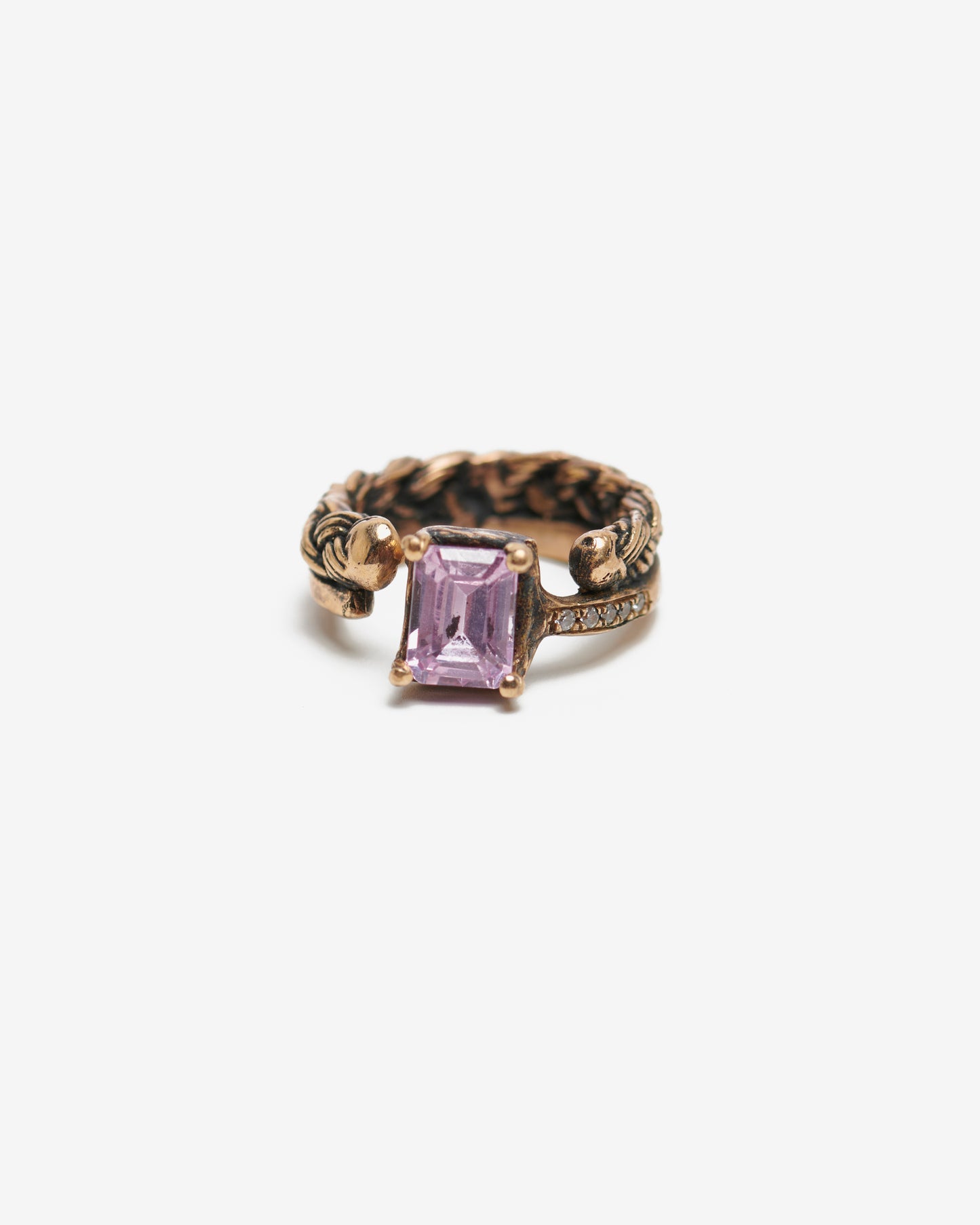 Anello Unsolitaire bronzo