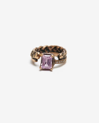 Anello Unsolitaire bronzo