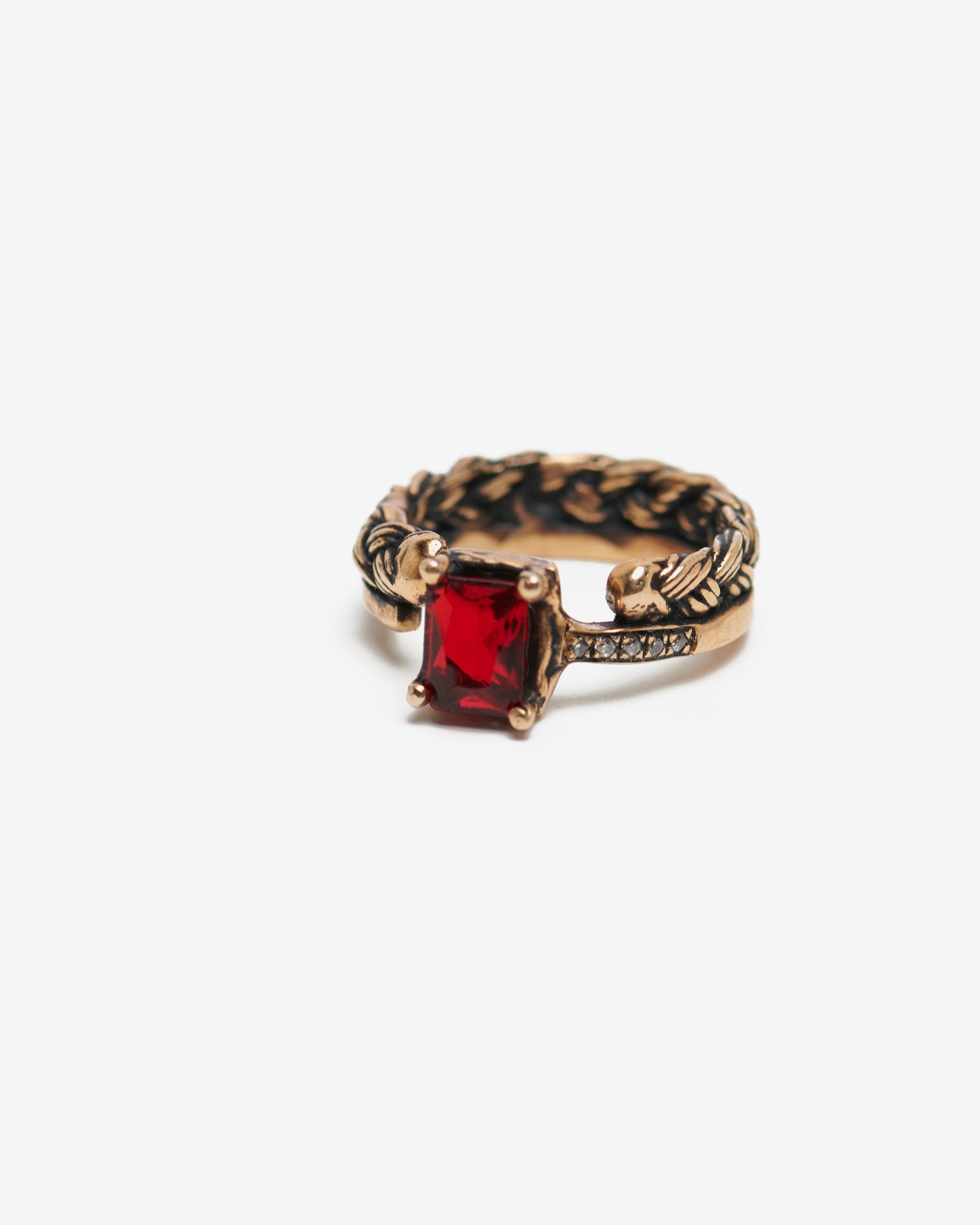 Anello Unsolitaire bronzo