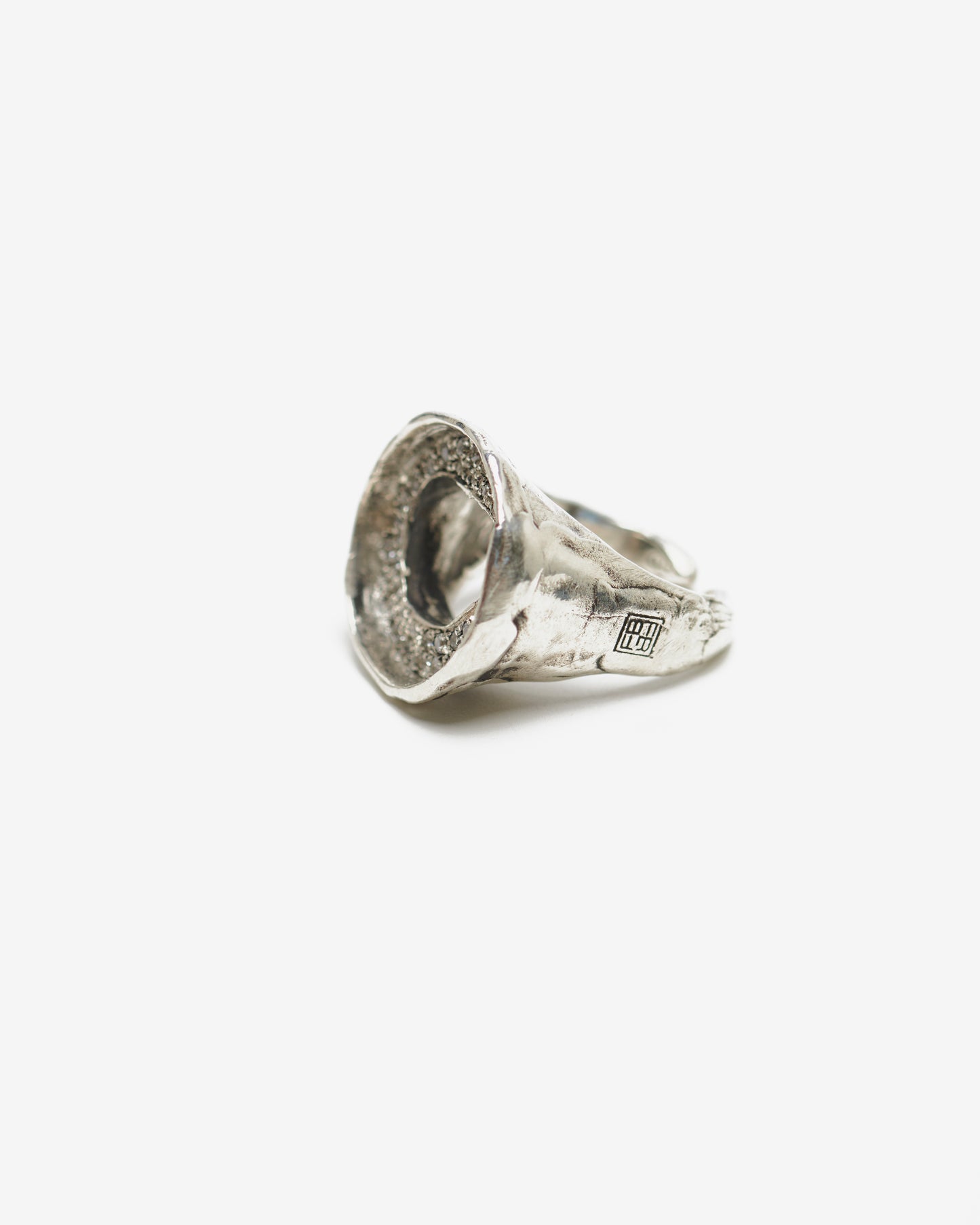 Chevalière zada luxury argento