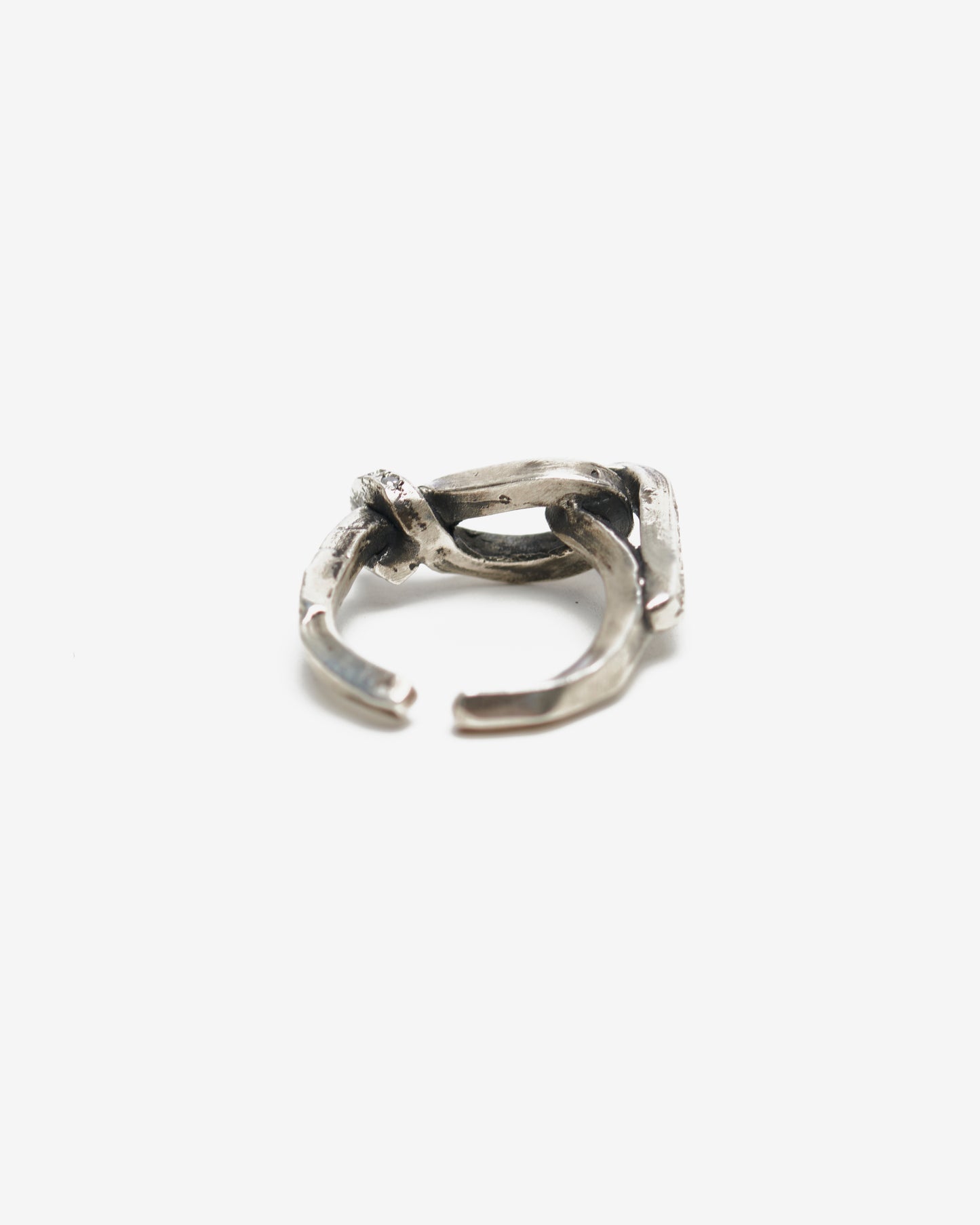Fedina nodo Liaisons S argento e zirconi