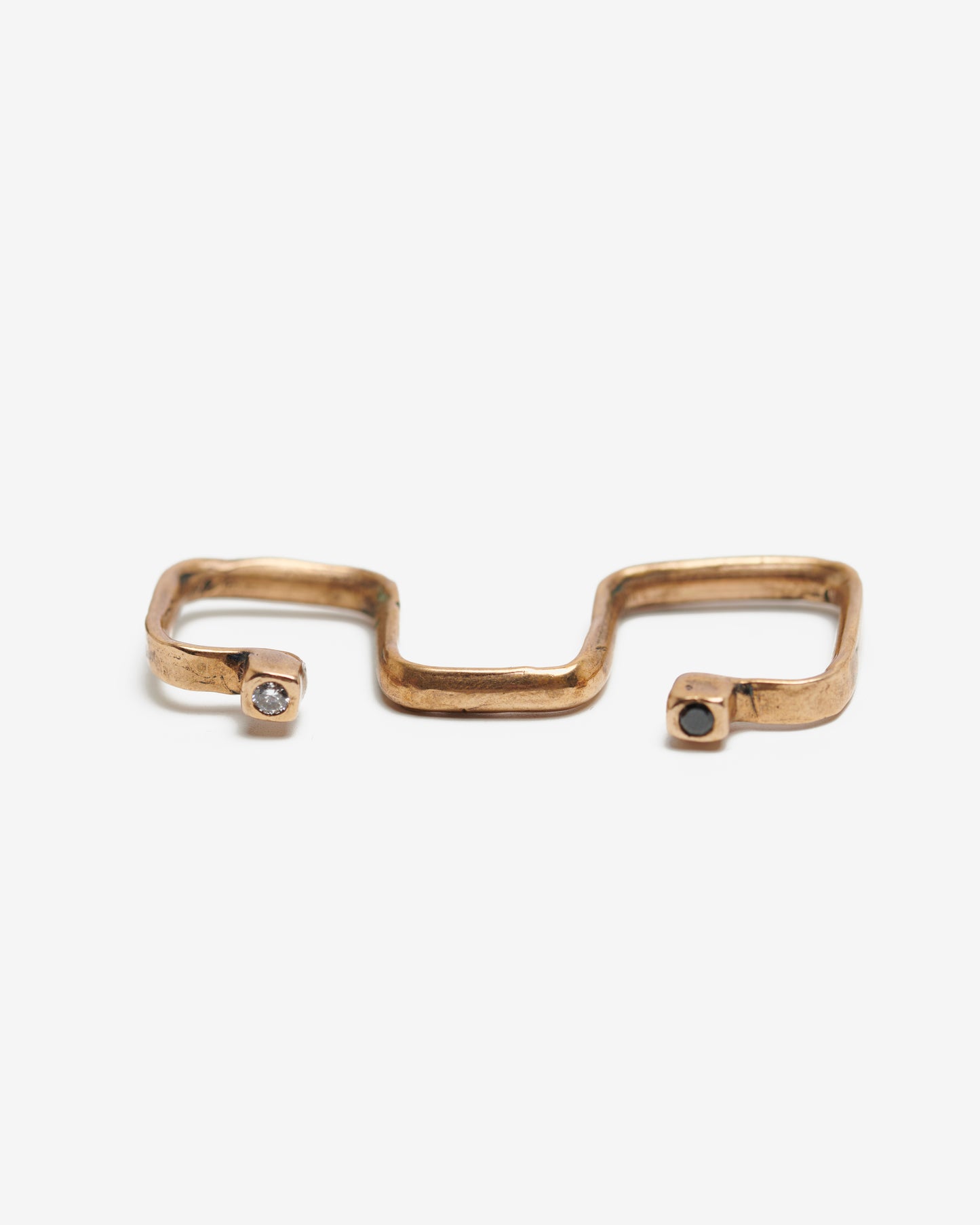 Anello baffo druide bronzo