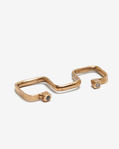Anello baffo druide bronzo