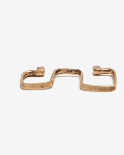 Anello baffo druide bronzo