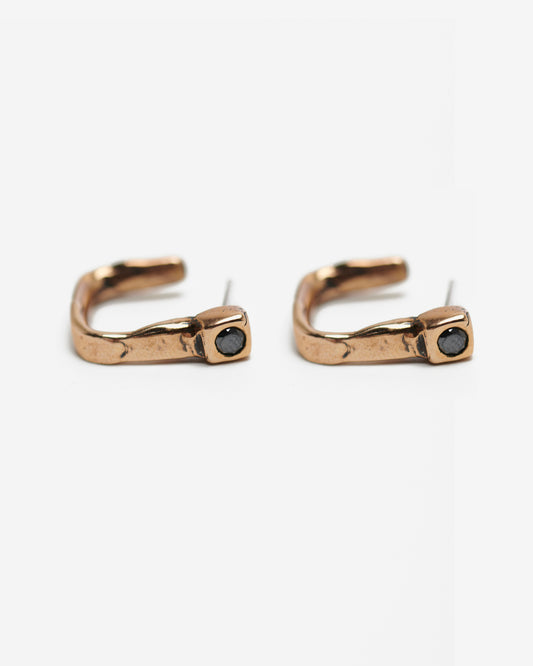 Orecchini cerchi druide bronzo