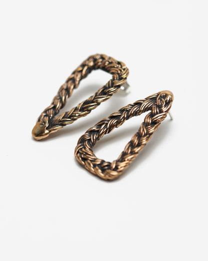 Orecchini triangoli liaisons bronzo