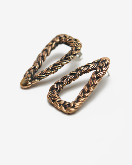 Orecchini triangoli liaisons bronzo