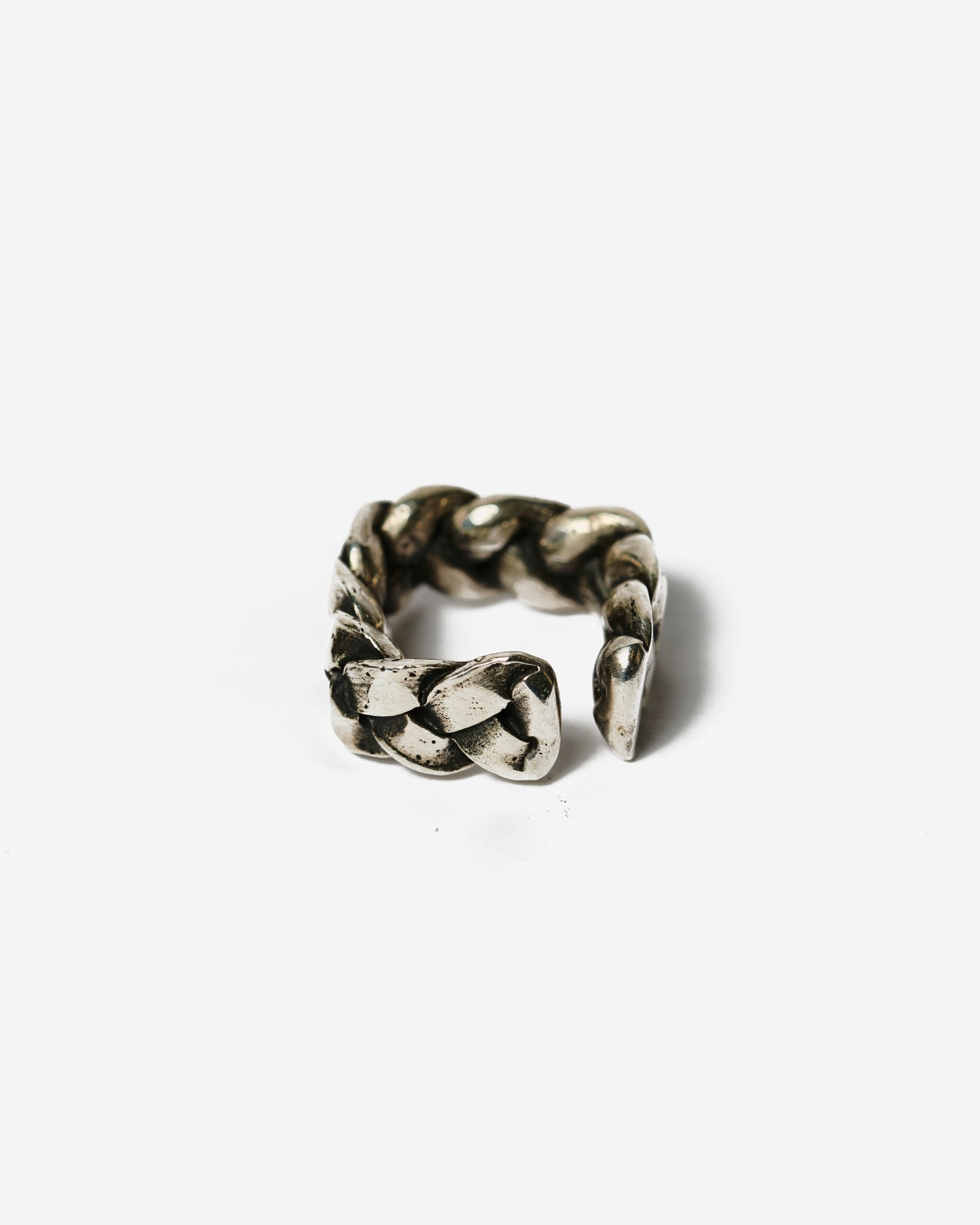 Fedina treccia XL cube argento