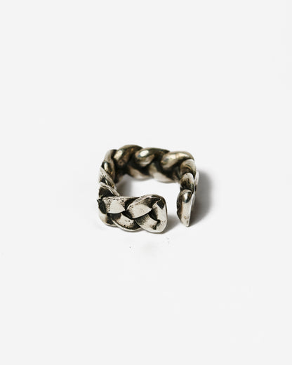 Fedina treccia XL cube argento