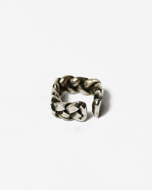 Fedina treccia XL cube argento