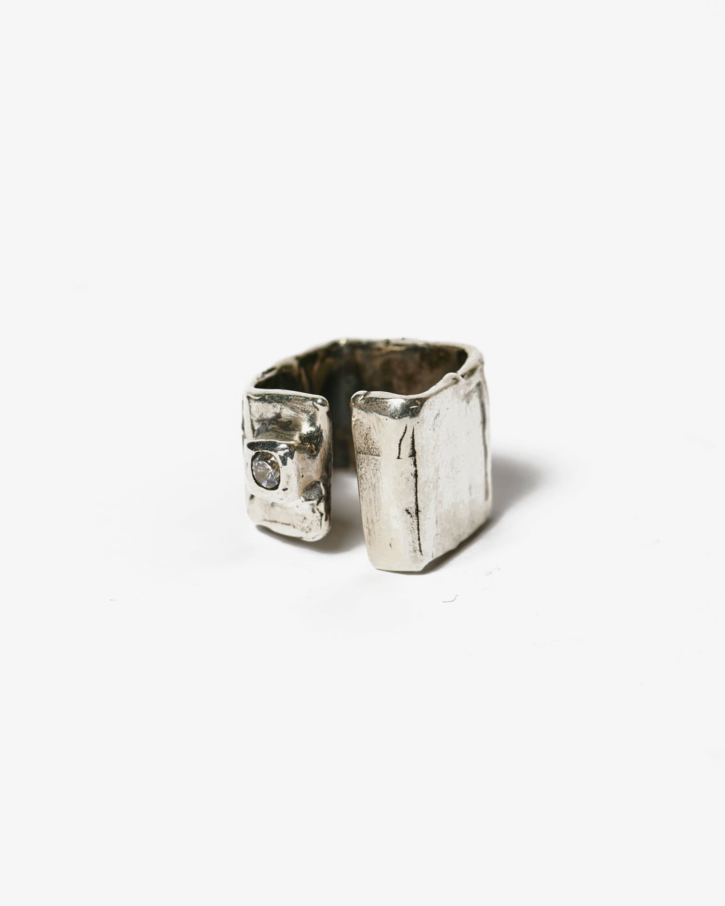 Anello lastra druide argento