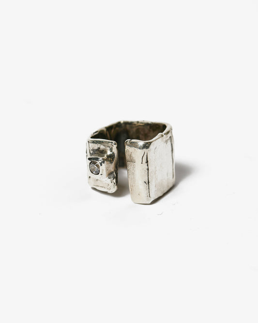 Anello lastra druide argento