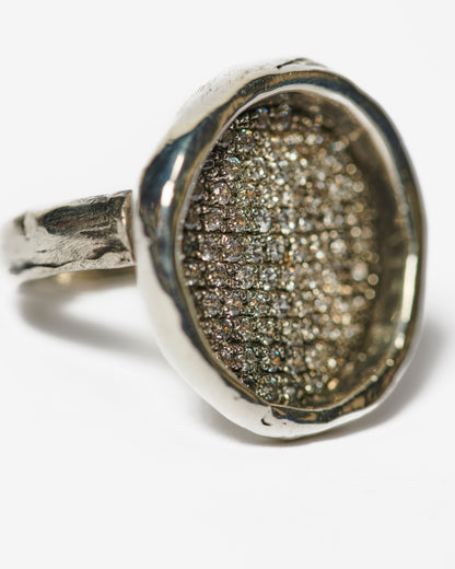 Chevalière V zada super luxury argento