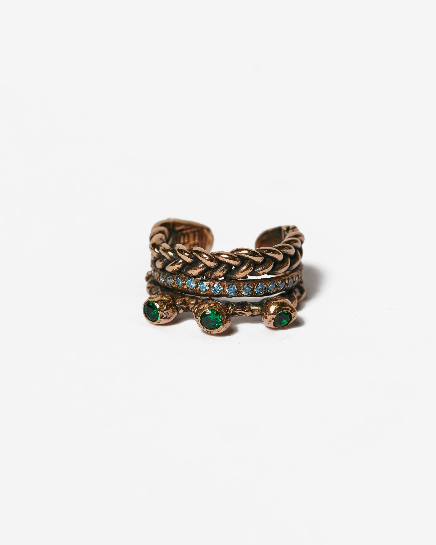 Anello triade Masai Mara LUXURY bronzo