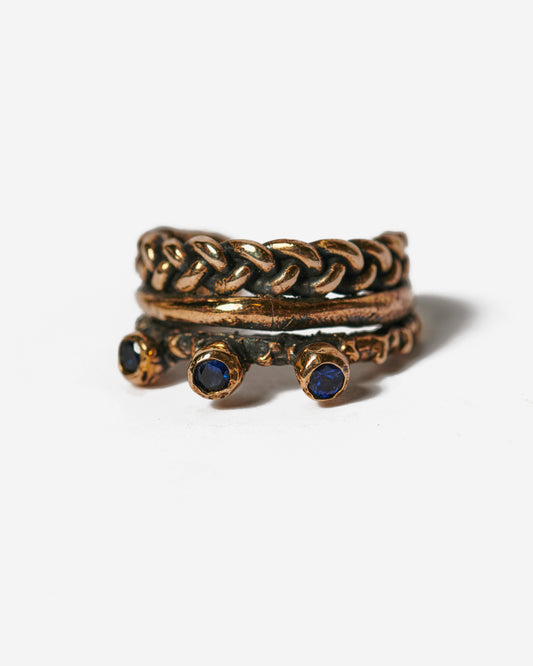 Anello triade MasaiMara BASIC bronzo
