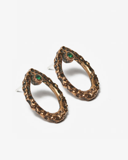 Orecchini mini pokot bronzo