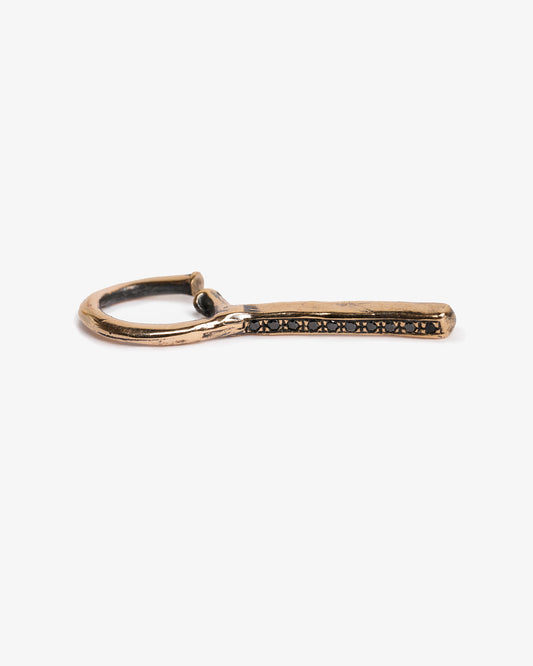 Maglia barretta bronzo e zirconi