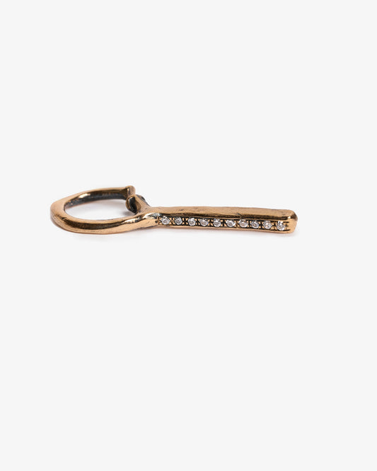 Maglia barretta bronzo e zirconi