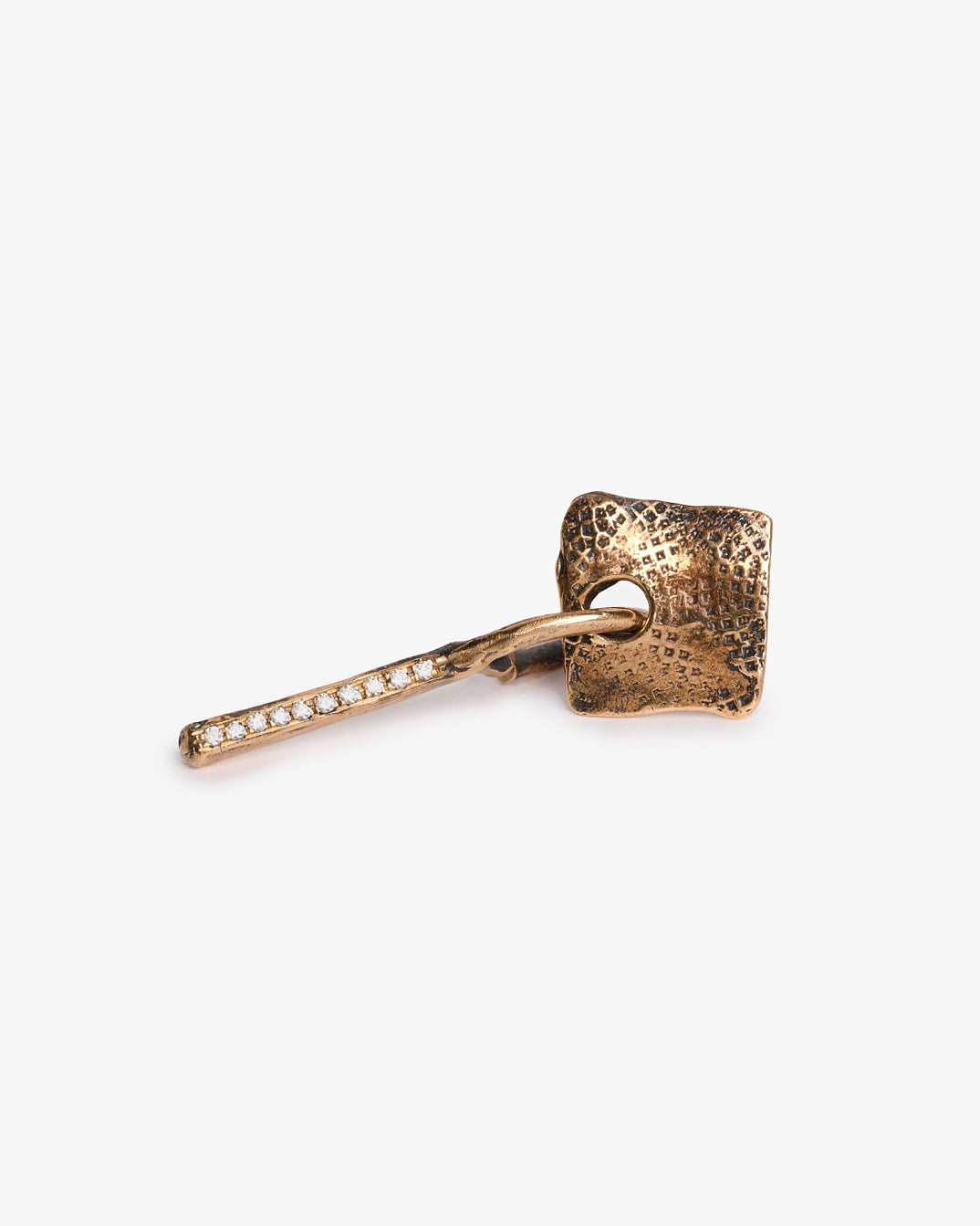 Maglia barretta bronzo e zirconi