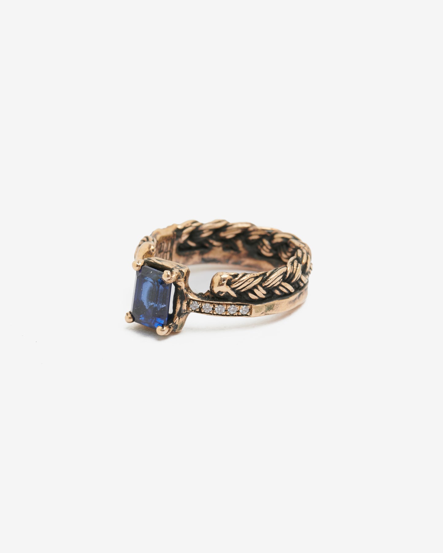 Anello Unsolitaire bronzo