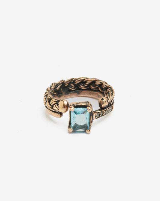 Anello Unsolitaire bronzo