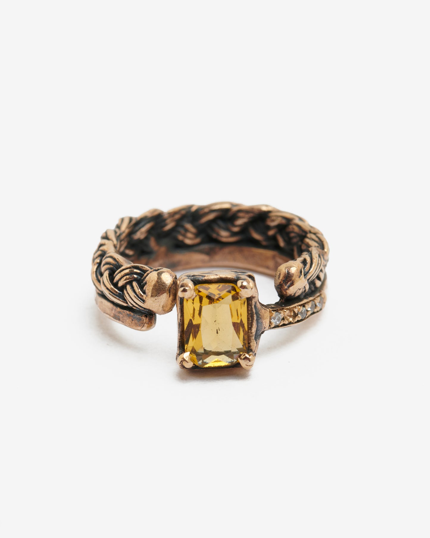 Anello Unsolitaire bronzo