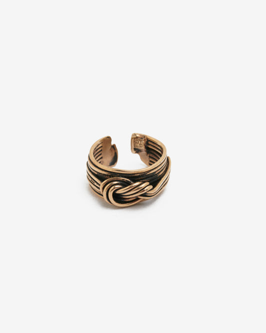 Anello fascia con nodo bronzo