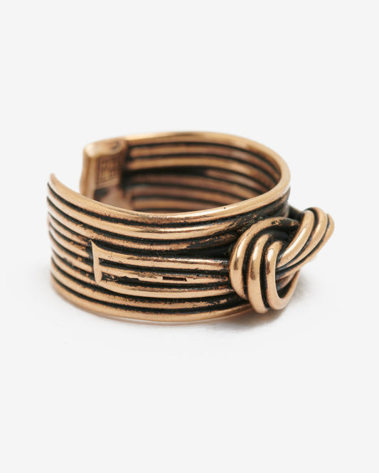 Anello fascia con nodo bronzo