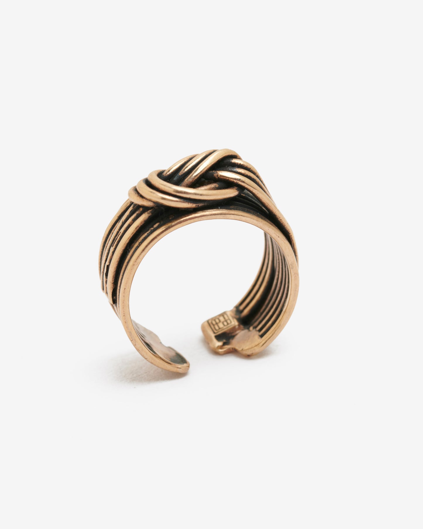 Anello fascia con nodo bronzo