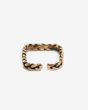 Fedina treccia cube M bronzo