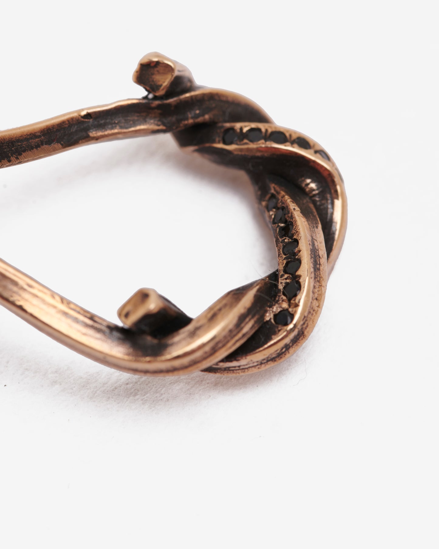 Orecchini doppio nodo liaisons bronzo