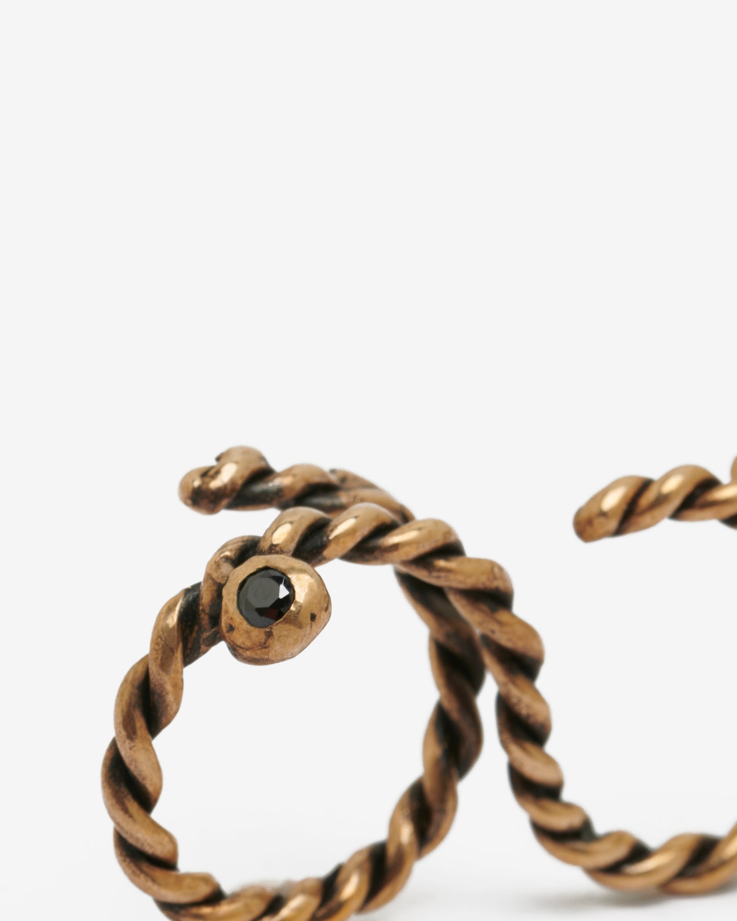 Anello doppio dna bronzo