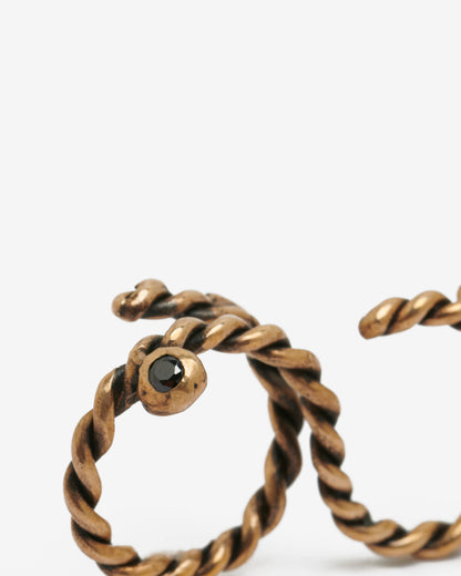 Anello doppio dna bronzo