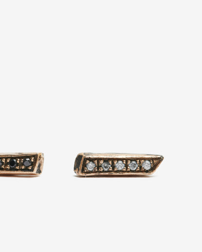 Orecchino ecg mini bronzo