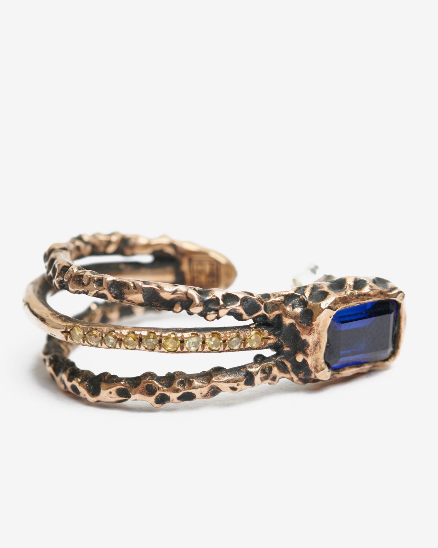 Orecchini Masai Mara oseki bronzo zirconi luxury
